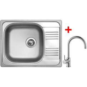 Set Sinks GRAND 652 V leštený + batéria VITALIA