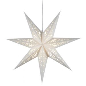 Závesná svietiaca hviezda Lace White 44 cm