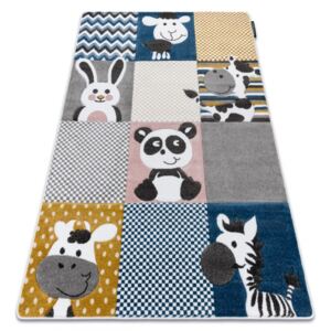 Detský kusový koberec PetMe Zoo - béžový / šedý