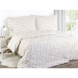 Goldea krepové posteľné obliečky - vzor 504 levanduľa 140 x 200 a 70 x 90 cm