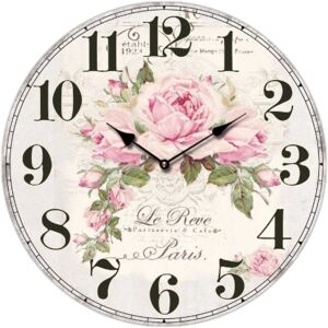 Isabelle Rose Drevené nástenné hodiny Le Reve 15 cm
