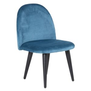 Velvet detská stolička modrá