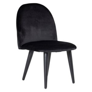 Velvet detská stolička čierna