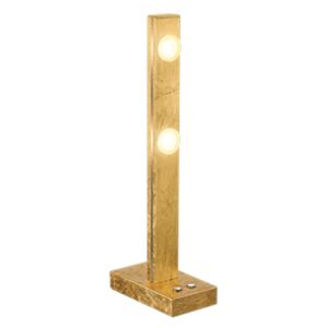 Stolná lampa LACAL 2xLED3,5W, zlatá, H50,5 cm