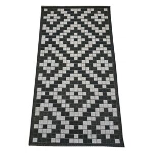 Kusový koberec Panama čierny 80x150, Velikosti 80x150cm