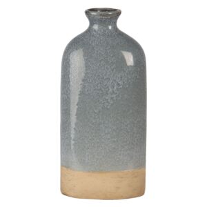 Šedo béžová keramická váza Maya S - 11 * 7 * 25 cm