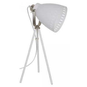 Stolná lampa Torino na trojnožke biela