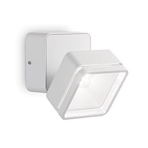 Vonkajšie nástenné LED svietidlo Ideal Lux Omega Square AP1 bianco 172507 biele