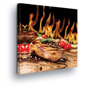 Obraz na plátne - Spicy Steak 40x40 cm
