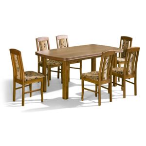Stôl Apollo + stoličky P-8 (1+6) - Súprava M13 - viac farieb