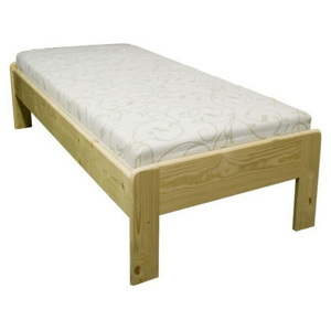 Drevená posteľ VIKI - smrek VYVÝŠENÁ 200x120 - smrek