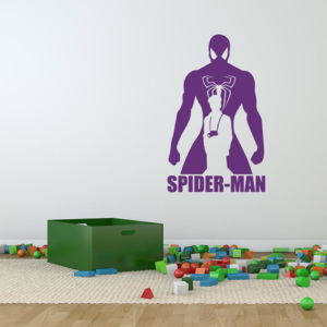 GLIX Avengers Spider Man - samolepka na stenu Fialová 30x20 cm