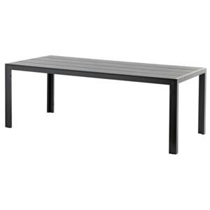 Záhradný stôl, 205 cm, čierna, MADERUP