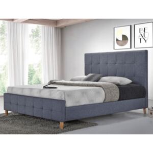 Manželská posteľ BALDER 160x200 cm sivá Matrac: Matrac Somnia 17 cm