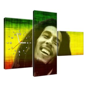 Obraz s hodinami Bob Marley 100x70cm ZP1166A_3AW