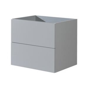 Mereo Aira desk, kúpeľňová skrinka, sivá, 2 zásuvky, 610x530x460 mm