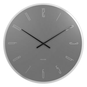 Karlsson KA5800GY Dizajnové nástenné hodiny, 40 cm