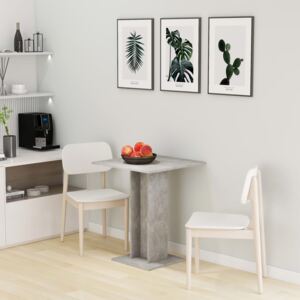 Bistro stôl betónovo-sivý 60x60x75 cm drevotrieska