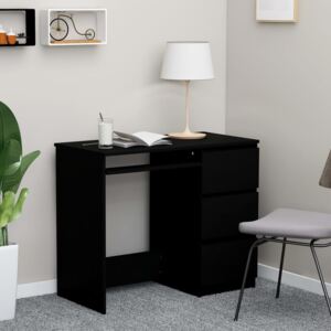 Písací stôl, čierny 90x45x76 cm, drevotrieska