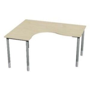 Roh kancelársky stôl Gemi line, 180/80 x 140/65 x 70 E 90 cm, ľavé vyhotovenie, javor jersey