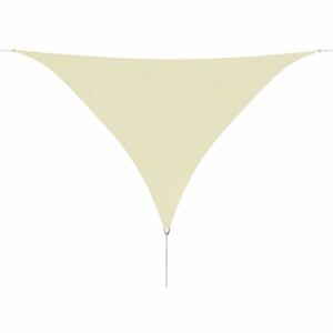 Plachta proti slnku oxfordská látka trojuholník 3,6 x 3,6 x 3,6 m Krémová
