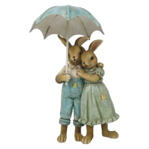 Veľkonočné dekorácie králikov pod dáždnikom - 8 * 4 * 14 cm