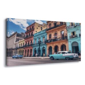 Obraz na plátne - Havanna Retro 4 x 30x80 cm