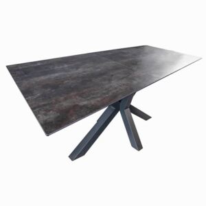 Eternity jedálenský stôl čierny 180 - 225 cm
