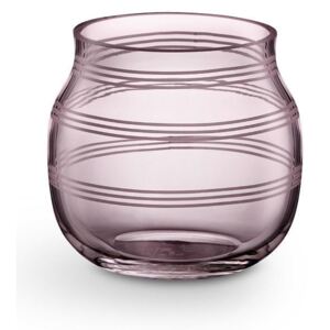 Sklenený svietnik/váza Omaggio Plum 7,5 cm