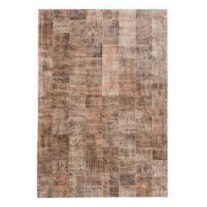 Svetlohnedý koberec z pravej kože Fuhrhome Ankara, 170 × 240 cm