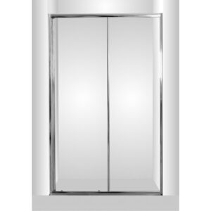 Sprchové dveře do niky SMART - SELVA - 120 x 190 cm, Bez vaničky, Hliník chrom, 6mm čiré