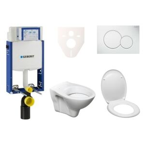 Závesný set WC S-line + modul Geberit Kombifix s tlačidlom Sigma 01 (biele) 110.302.00.5 ND1