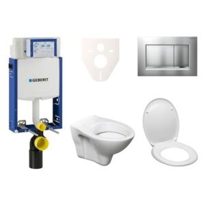 Závesný set WC S-line + modul Geberit Kombifix s tlačidlom Sigma 30 (chróm mat/lesk) 110.302.00.5 ND7