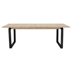 Bolia Rozkládací stôl DT20, white pigmented oak / black legs