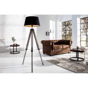 Čierna stojanová lampa Sylt 100-145 cm »