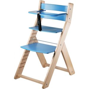 Wood Partner Detská rastúca stolička LUCA natur/modrá