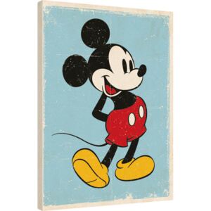 Obraz na plátne Myšiak Mickey (Mickey Mouse) - Retro, (60 x 80 cm)