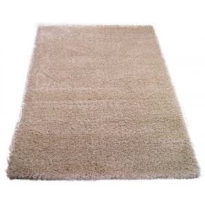 Kusový koberec Shaggy vlas 50 mm krémový, Velikosti 80x150cm