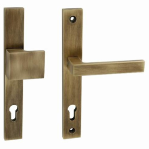 Spevnené kovanie MP Salvo 3199 (OGS) - PZ kľučka-kľučka otvor na cylindrickú vložku/OGS (bronz česaný mat)