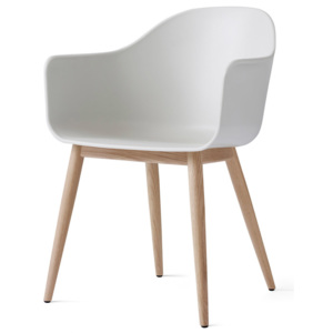 Menu Stolička Harbour Chair Wood, white / natural oak