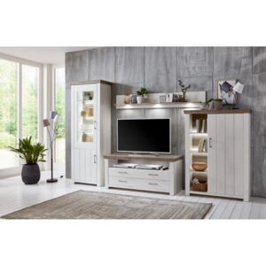 Decodom obývacia stena DETROIT 24 Pino aurelio / Dub san remo rustic / Pino aurelio