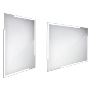 Nimco Zrkadlá - Zrkadlo s LED osvetlením, 600x800 mm, hranaté, alumínium ZP 14002