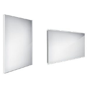 Nimco Zrkadlá - Zrkadlo s LED osvetlením, 600x800 mm, hliník ZP 9002