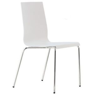Moderná jedálenská stolička Kuadra 1151 biela 2 kusy