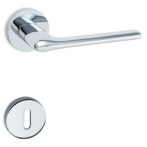 Dverové kovanie COBRA 1485 (OC) - WC kľučka-kľučka s WC sadou/OC (chrom lesklý)