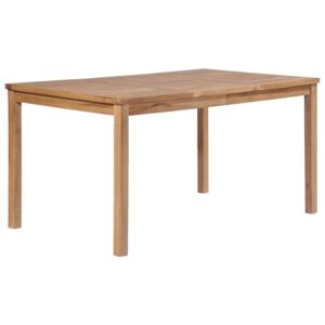 Vonkajší jedálenský stôl 150x90x77 cm masívne teakové drevo