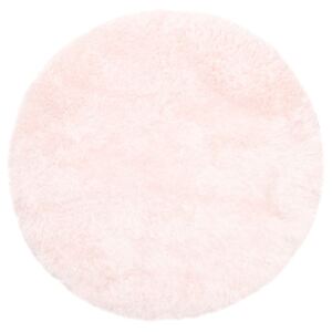 MAXMAX Plyšový guľatý koberec FIREN - ružový