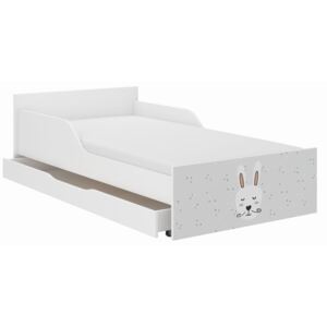 MAXMAX Detská posteľ FILIP - SPIACI ZVIERATKÁ 180x90 cm