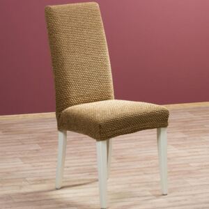 Luxusné multielastické poťahy ZAFIRO tabakovo hnedé stoličky s operadlom 2 ks 40 x 40 x 60 cm