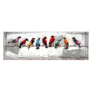 Obraz maľovaný na plátno 1200x35x400 Birds On A Wire